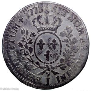 Louis XV demi écu vieille tête 1773 Limoges