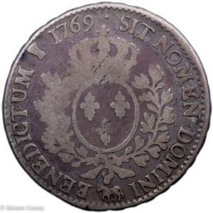 Louis XV demi écu au bandeau du Bearn 1769 Pau