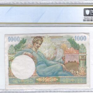 Trésor Français Territoires occupés 1000 francs ND(1947) PCGS Choice AU58 PPQ