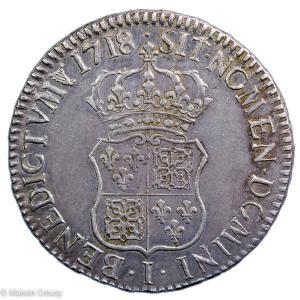 Louis XV Ecu de France 1718 Limoges