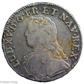 Louis XV Ecu aux branches d'olivier 1737 Riom