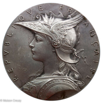 Silvered AE medal Exposition Hanoi 1902-1903