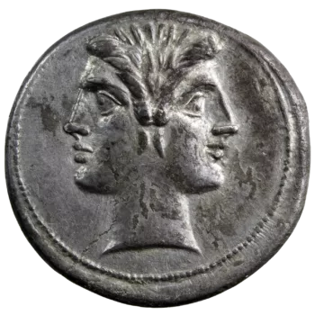 République Romaine didrachme quadrigatus