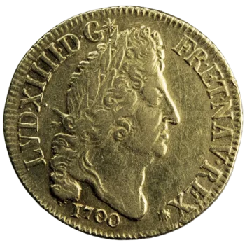 Louis XIV double louis aux 4L 1700 Paris