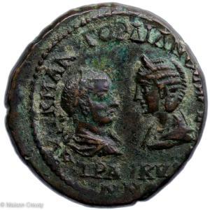 Bronze Colonial romain frappé à Mesembria en Thrace sous Gordien III