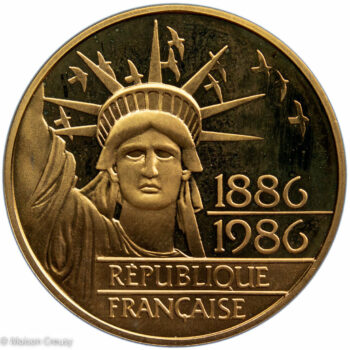 100 francs or 1986 qualité Belle Epreuve