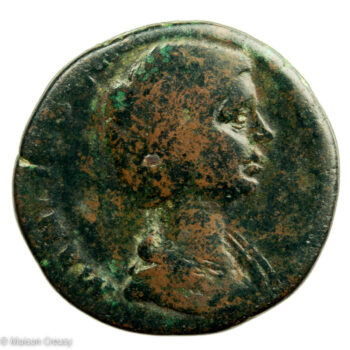 Très rare sesterce de Manlia Scantilla femme de Dide Julien