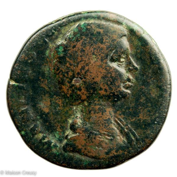 Très rare sesterce de Manlia Scantilla femme de Dide Julien