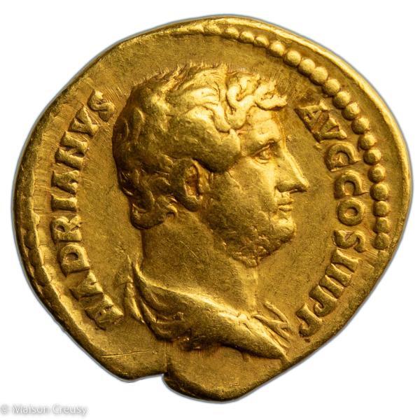 Hadrien Aureus revers LIBERALITAS