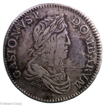 Dombes Gaston écu 1652 Trevoux