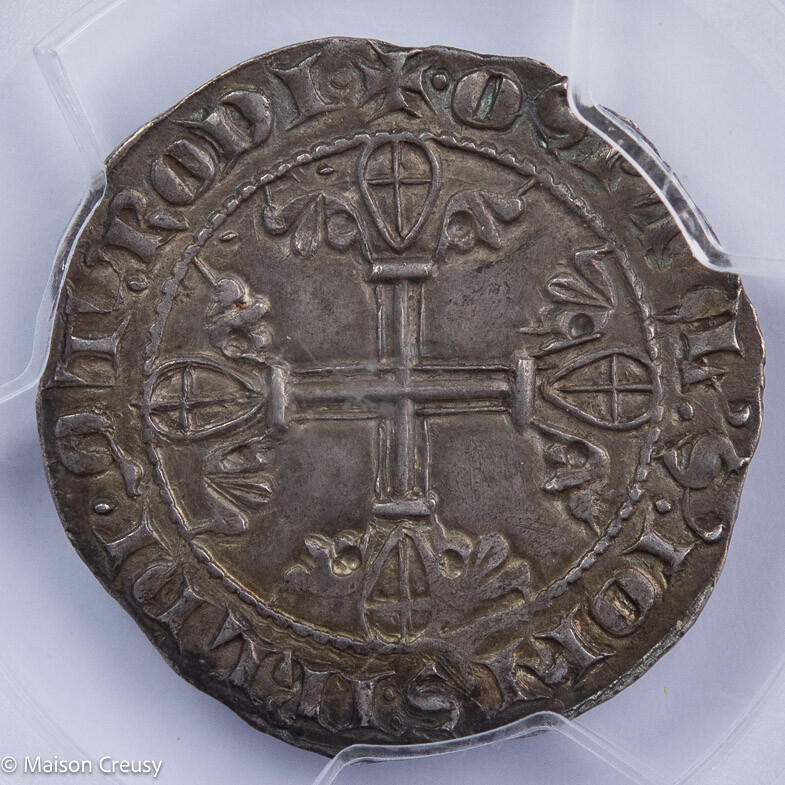 Orient latin Rhodes Helion de Villeneuve Gigliato PCGS MS62