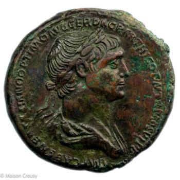 Trajan sesterce REX PARTHIS