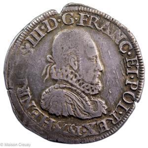 Henri III teston 1575 Angers