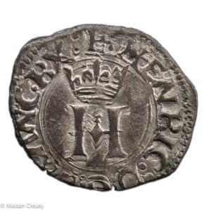 Henri II liard à l'H couronné Marseille