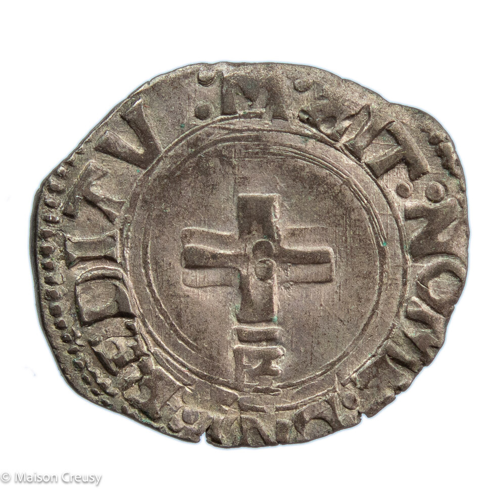 Henri II liard à l’H couronné Marseille