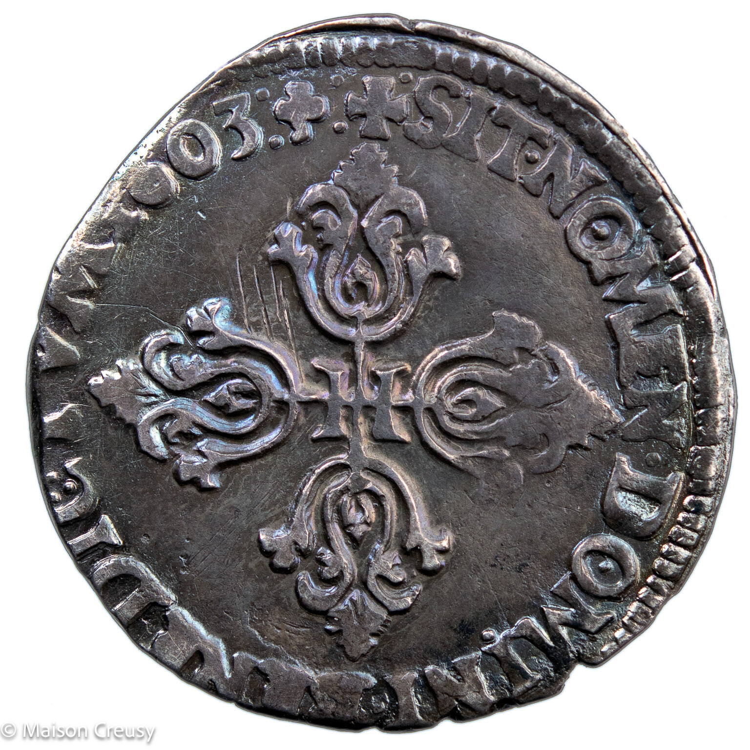 Henri IV demi franc 1603 Lyon