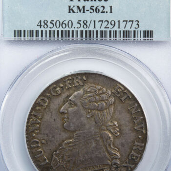 Louis XVI demi-écu 1784 Paris PCGS AU58
