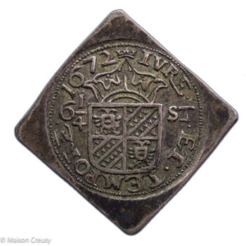 Pays-Bas Siege de Groningue 6 stuivers 1/4 1672