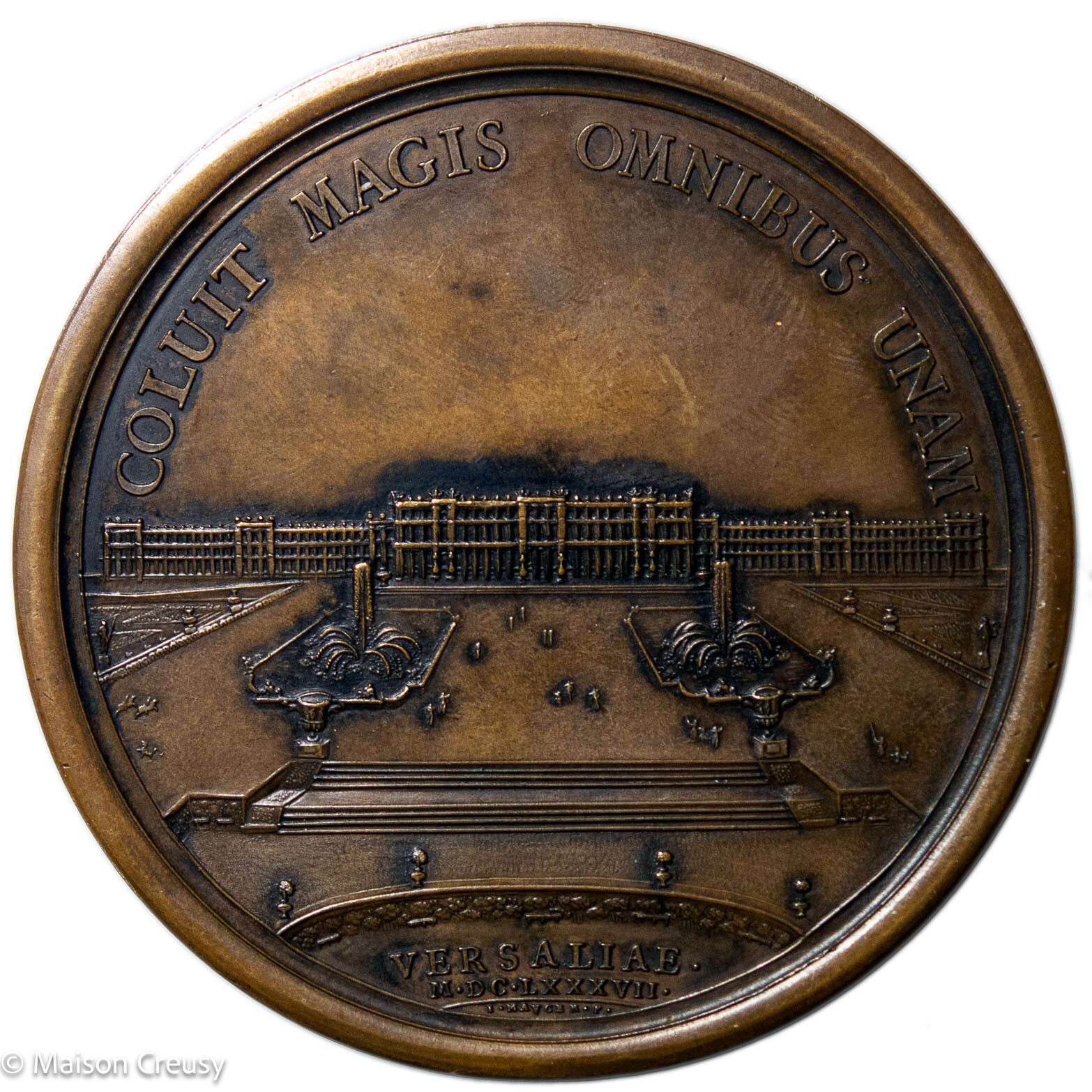 Louis XIV AE medal 1687 Versailles