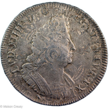 Louis XIV écu aux palmes 1694 Lyon