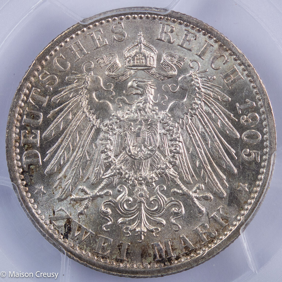 Allemagne Prusse 2 mark 1905 Berlin MS62