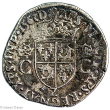 Charles IX teston du Dauphiné 1562 Grenoble
