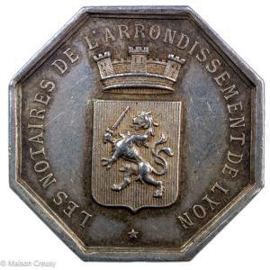 Silver Token of Notaire de Lyon
