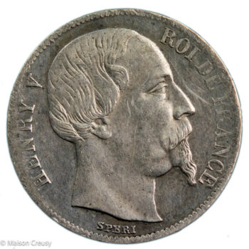 Henri V 1/2 franc 1858 A