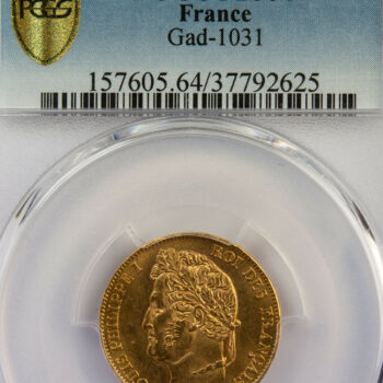 Louis Philippe 20 francs or 1841 A PCGS MS64