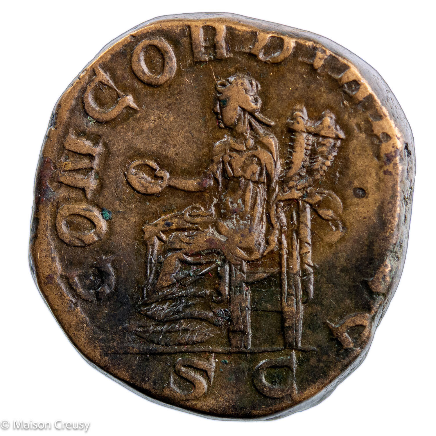 Otacilie sesterce Concorde au revers