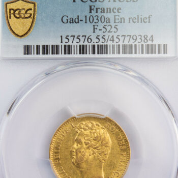 Louis Philippe 20 francs 1831 Rouen PCGS AU55