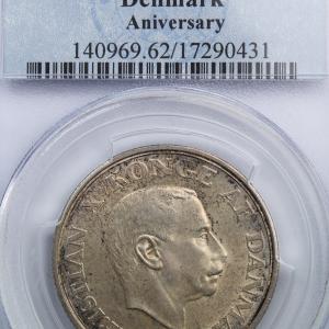 Danemark 2 kroner 1937 PCGS MS62