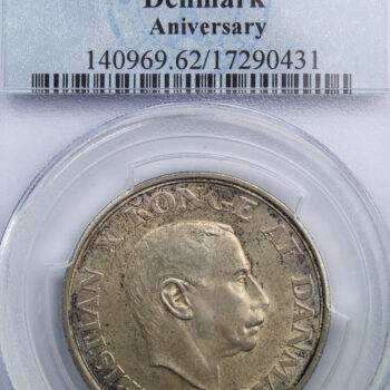 Danemark 2 kroner 1937 PCGS MS62