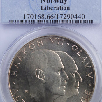 Norvège 25 Couronne 1970 PCGS MS66