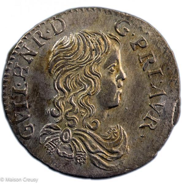 Orange Guillaume Henri de Nassau 1/12 écu 1665