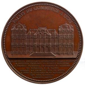 Napoléon III CU medal palais du commerce à Lyon Penin
