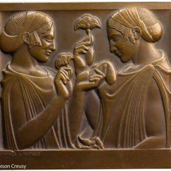 Plaque Exaltation de la Fleur d'après l'antique par Turin