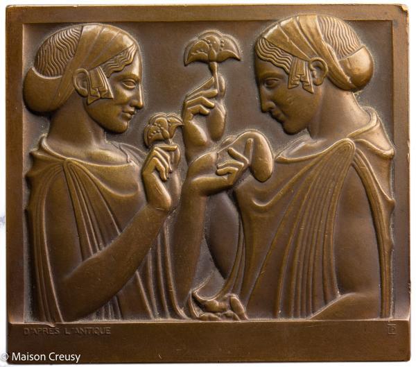 Plaque Exaltation de la Fleur d'après l'antique par Turin
