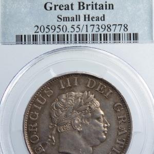 Grande Bretagne Georges III Demi Crown 1817