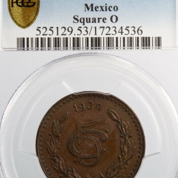 Mexique 5 cent 1930 Mexico PCGS AU53