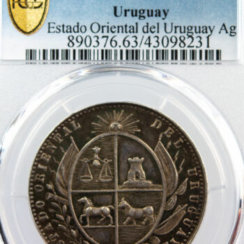 Uruguay médaille en argent PCGS SP63