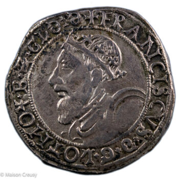 Lorraine Francois I teston 1545 Nancy