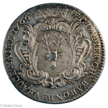 Bourbonnais Maire de Moulins F. Cadier jeton 1766
