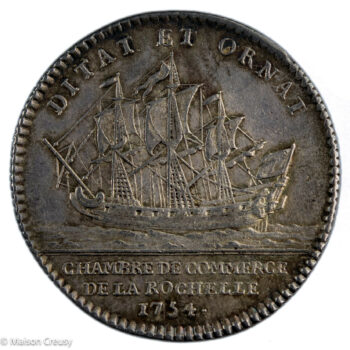 Chambre de Commerce de La Rochelle jeton 1754