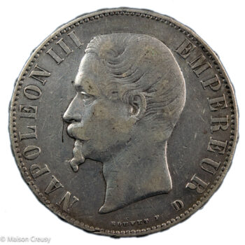 Napoleon III 5 francs 1856 Lyon