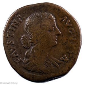 Faustina Junior Æ Sestertius HILARITAS