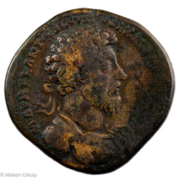 Marc Aurèle Sesterce Rome 165