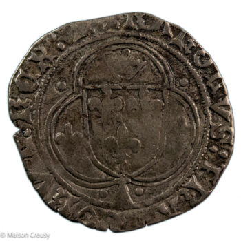 Charles VIII Blanc à la couronne de Bretagne Nantes