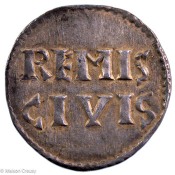 Louis le pieux denier frappé à Reims