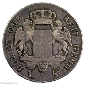 Liguria Genova 8 lire 1796
